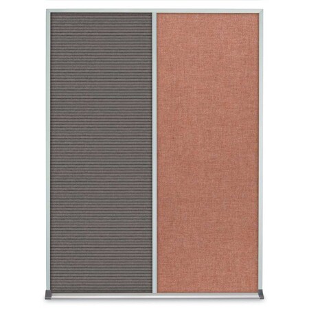 United Visual Products Single Door Radius Corkboard, 36"X36", S UV8002-SATIN-KEYLIME